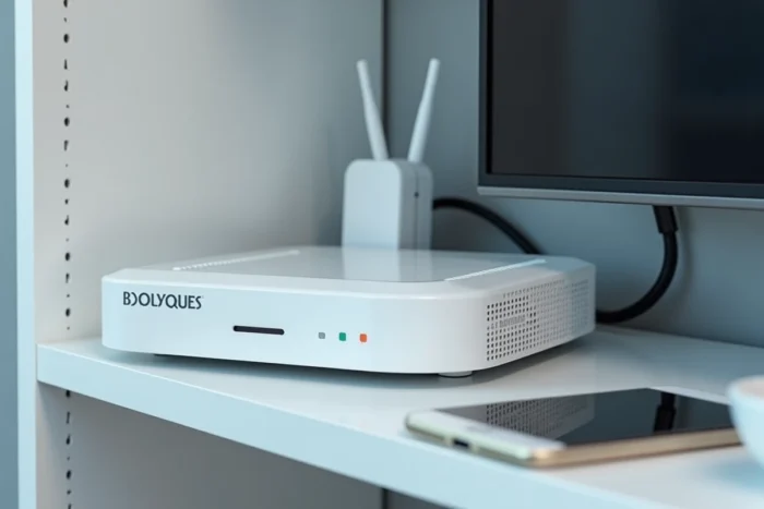 Décodeur Bouygues et smartphone affichant une page d'assistance pour résoudre le code erreur S1